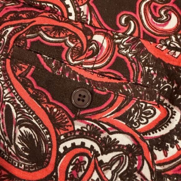 Banana Republic / Madison 2 PC Bundle Print Trouser Shorts Floral Paisley Size 4 - Picture 6 of 15